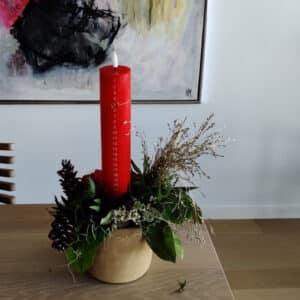 Luna LED kalenderlys rød Ø5 X 25cm 1stk