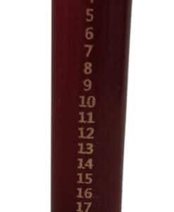 Dacore Kalenderlys Ø5 cm H25 cm guld print bordeaux